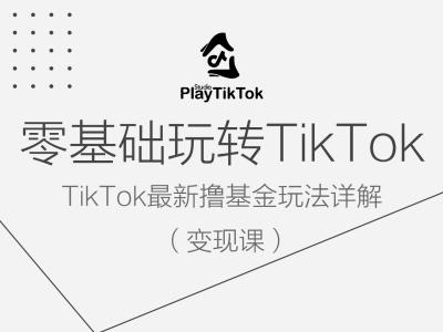 零基础玩转TiKToK变现课，TikTok最新撸基金玩法详解 - 163资源网-163资源网