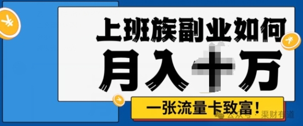 零投资，零门槛，副业首选，办流量卡月入过万 - 163资源网-163资源网