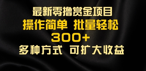 2024最新零撸赏金项目，无需养机，直接上手操作 ，单机收益30+，适合批量放大 - 163资源网-163资源网