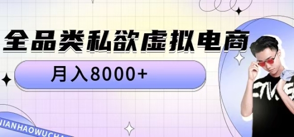 全品类私欲虚拟电商，月入8000+【揭秘】 - 163资源网-163资源网