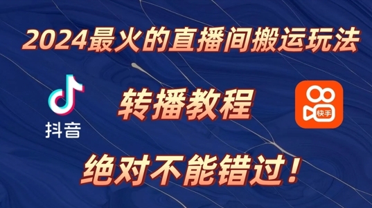 2024年最火的直播间搬运玩法，详细教程，绝对不能错过! - 163资源网-163资源网