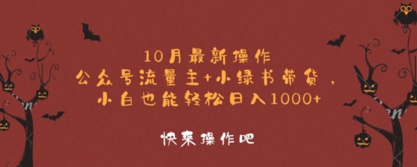 10月最新操作，公众号流量主+小绿书带货，小白也能轻松日入1k - 163资源网-163资源网