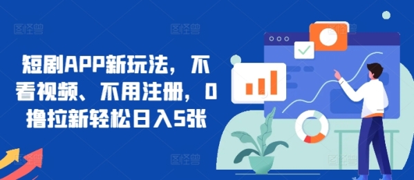 短剧APP新玩法，不看视频、不用注册，0撸拉新轻松日入5张 - 163资源网-163资源网