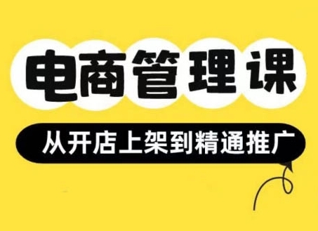 小红书&闲鱼开店从开店上架到精通推广，电商管理课 - 163资源网-163资源网