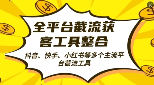 全平台截流获客工县整合全自动引流，日引2000+精准客户【揭秘】 - 163资源网-163资源网