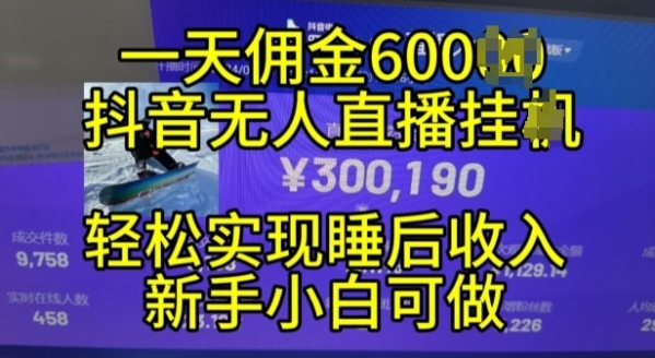 2024年11月抖音无人直播带货挂JI，小白的梦想之路，全天24小时收益不间断实现真正管道收益【揭秘】 - 163资源网-163资源网