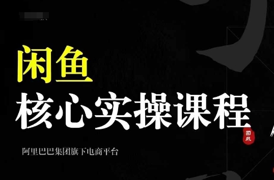 2024闲鱼核心实操课程，从养号、选品、发布、销售，教你做一个出单的闲鱼号 - 163资源网-163资源网