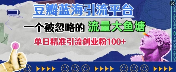 豆瓣蓝海引流平台，一个被忽略的流量大鱼塘，单日精准引流创业粉100+ - 163资源网-163资源网