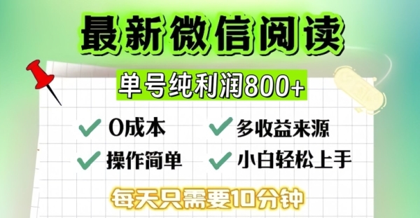 微信自撸阅读升级玩法，只要动动手每天十分钟，单号一天几张，简单0零成本，当日可提现 - 163资源网-163资源网