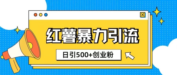 小红书引流创业粉玩法1分钟一个素材日引500+创业粉 - 163资源网-163资源网