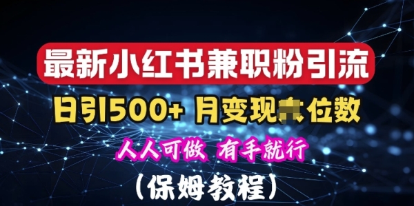 揭秘：小红书素人爆粉，保密教材，日引500+粉丝 - 163资源网-163资源网