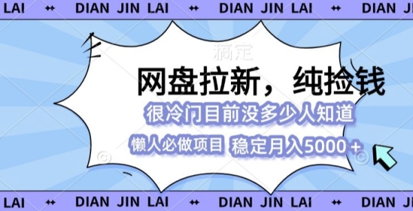 2024最强网盘拉新玩法，0基础可做，单月收入5000+ - 163资源网-163资源网