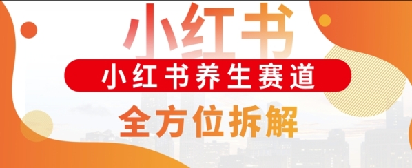 小红书养生赛道全方位玩法拆解，小白可做，轻松月入过w - 163资源网-163资源网