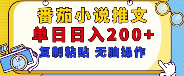 【揭秘】番茄小说推文，复制粘贴，单日日入200+，无脑操作(附详细教程) - 163资源网-163资源网