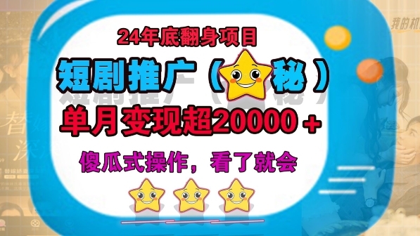 24年底短剧推广新玩法(揭秘)，傻瓜式操作 - 163资源网-163资源网