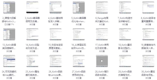 Kotlin高级进阶与原理剖析视频教程 - 带源码课件 - 163资源网-163资源网