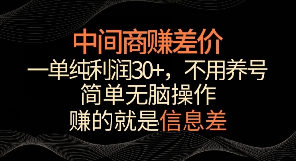 利用信息查赚差价，每单都有高利润，简单无脑操作，轻松日入多张 - 163资源网-163资源网