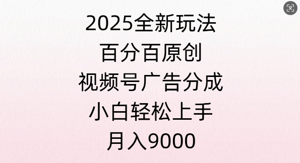 视频号创作者分成计划之情感赛道，多平台发布，多份收益 - 163资源网-163资源网