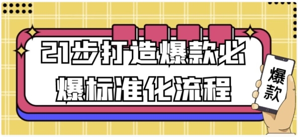 21步打造爆款必爆标准化流程 - 163资源网-163资源网