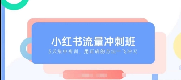 小红书流量冲刺班2025，最懂小红书的女人，快速教你2025年入局小红书 - 163资源网-163资源网